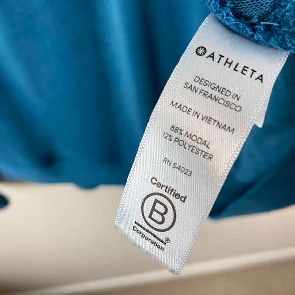 Athleta Serene Mindset Sweatshirt in Coastal Teal - Size Large - Picture 5 of 7